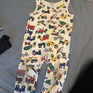 Hanna Andersson Colorful Construction Print Overalls